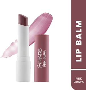 MARS Aqua Splash Tinted Lip Balm Enriched with Shea Butter| Non-Sticky & Moisturizing (PINK GUAVA)