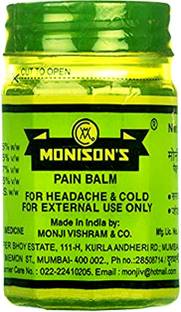 Monison Monisons Pain Relief Balm – Ayurvedic Solution for Pain & Cold Relief Balm