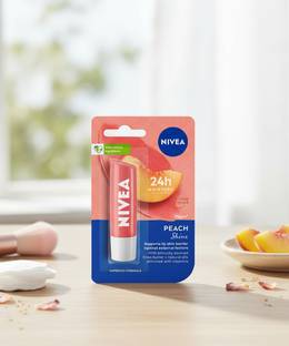 NIVEA Shine Caring Lip Balm Peach