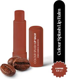 Hilary Rhoda Colour Splash Lip Balm | With SPF-15 | Intense Hydration | For Dry Chapped Lips - Coffee