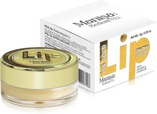 Manisa Beaute 24K Gold Lip Glow Balm with Vitamin-C & Shea Butter for Intense Hydration Natural