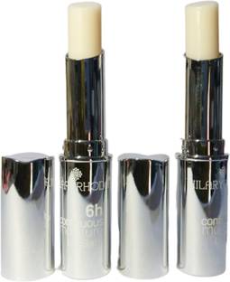 Hilary Rhoda Natural Moisture Magic Color Lip Balm Pack OF 2 JOJOBA OIL