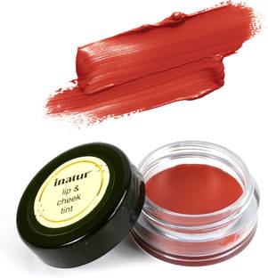 inatur Lip & Cheek Tint |Nourishing and Long-Lasting| Organic & Vegan Sunny Red