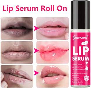 cosmofine Lip Serum Roll On for Making Lips Soft & Supple and Cracked Lips Beetroot, Rosehip
