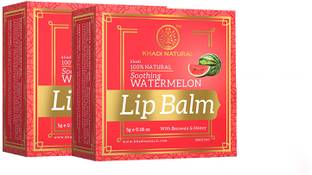 KHADI NATURAL Lip Balm with Beeswax and Honey - Watermelon