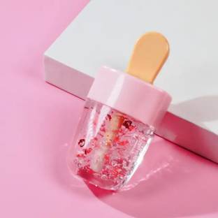 HSQ Cute Popsicle Shaped Lip Gloss | Transparent Glitter Hydrating Balm