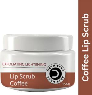 DERMISTRY Coffee Lip Balm for Lightening Dark Dry Black Pigmented Pigmentation Smoker Lips Scrub