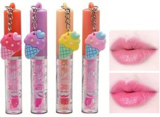 Ashyra Ice Cream Bottle Cap Lip Gloss (Pack of 4)