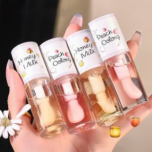MACMOJI 4Pcs Hydrating Clear Lip Oil