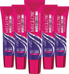 meglow Lip Shiner with SPF 15 for Repaired, Soft, Hydrated & Glossy Lips Everyday