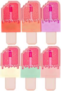 Rsentera Icecream shape Lipgloss for girls lip balm korean Ice cream lipgloss (random 3)