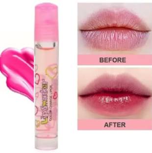Hidden Beauty Lip Smacker Lip Oil Water Proof & 100% Natural Pink Pack of 1
