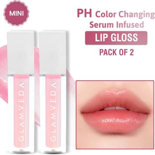 GLAMVEDA Ph Colour Changing Serum infused Lip Gloss ( Pack Of 2 )