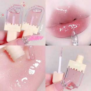 Ashyra Crystal Ice Cream Lip Gloss Set–Hydrating Shine in Playful Ice Cream (Pack of 2)