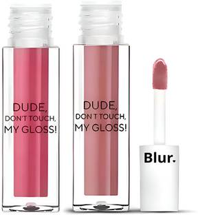 Blur India Gloss | Bubblegum Pink & Soft Brown | Hydrating & Pigmented | 2.5ml Each