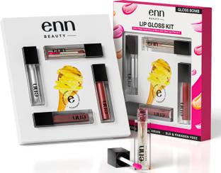 ENN Lip Gloss Kit Set Of 4 For Non Sticky & Glossy Finish Lips