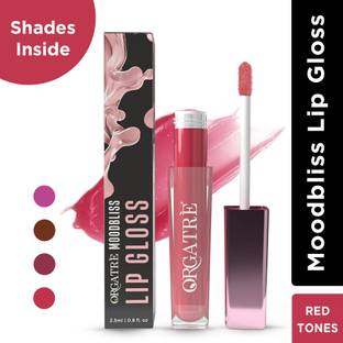 Orgatre Lip Gloss | Instant Shine, Plumped & Glossy Lips | Hydrating, Non-Sticky Formula