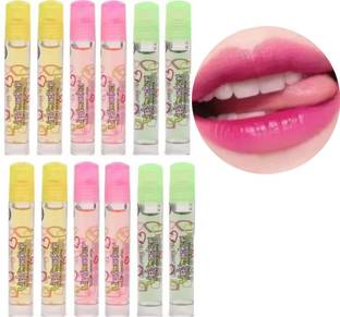 Hidden Beauty FB443(Set of 12) Lip Smacker Color Change Lip Gloss Shinning and Moisture