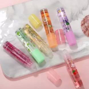 AMOSFIA Best 6 Color Random Roll-On Fruit Oil Lip Balm Lip Gloss Moisturizing