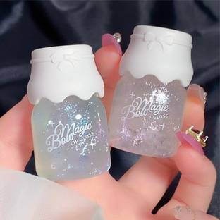 Divyaan Beauty Glossy Glitter Lip Gloss (Pack of 2)