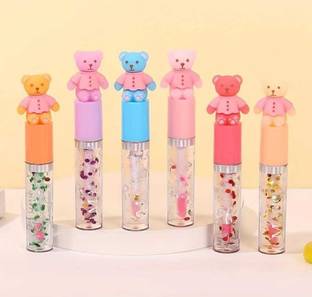 toroka TEDDY LIP GLOSS TINT FOR GIRLS AND WOMEN PACK OF 6