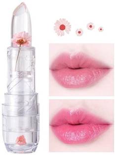 Wonholli Waterproof Jelly Flower Transparent Color Changing Lipstick