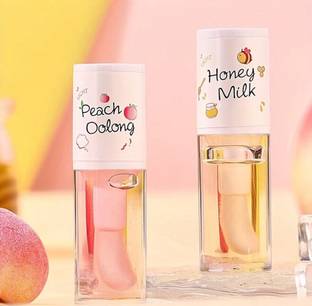 HSQ Sweet Peach Oolong Lip Oil – Natural Shine & Softness(pack of 2)