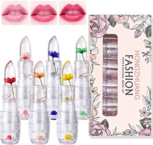 Bajajbeautyshop Waterproof Flower Lipstick Jelly Flower Transparent Color Changing Lipstick