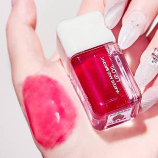 MYEONG Red Hydrating Lip Oil Plumping Lip Tint Moisturizing Lip Gloss