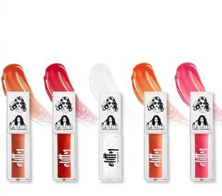 Elitty Jelly Lips - Lip Gloss- Vitamin E, Long Lasting, Vegan - Liplove Combo