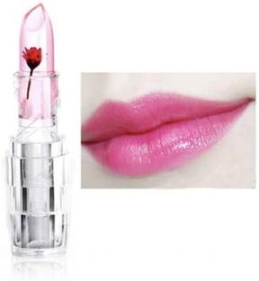 TRENDEE HUDA Glossy Magic Jelly Flower Lipstick Temperature Color Changing Lipstick.