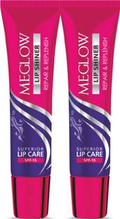 meglow Lip Shiner with SPF 15 for Repaired, Soft, Hydrated & Glossy Lips Everyday