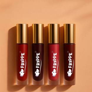 FRIPPE Cayenne Bloom matte ink bold lip color liquid lipstick combo pack of 4 peice