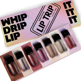 BAKED BEAUTY Lip Trip Lip Oils with Hydrating & Long Lasting Formula, Pack of 7