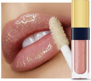 tanvi27 Glitter Lip Gloss - Hydrating Liquid Caramel Metallic Lipstick
