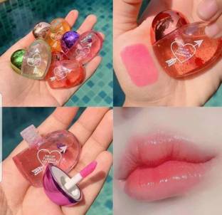 Earthcon Heart Shape Pink Lip Gloss Tint (5 ml, Piinkish)