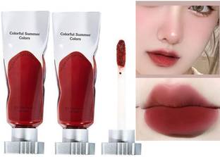 THTC Ice Cube Matte Lipstick Velvet Lip Glaze Pigment Pack Of 2