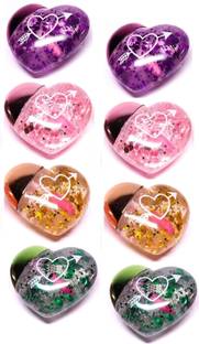 Arcanuy COMBO OF 8 LIP GLOSS HEART MINI FOR CRACKED LIPS
