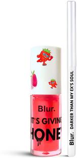 Blur India Juicy Lip Oil + Lip Liner Combo | Plum Lip Liner & Grape Lip Oil