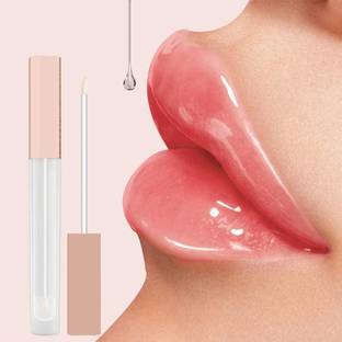 Emijun Portable Transparent Lip Gloss Tube with Rose Gold Cap