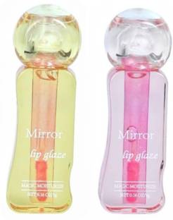 A PERFECT EDGE Korean Lip Glaze with Mirror Effect Ultra Glossy Lip Gloss(Pack Of 2)