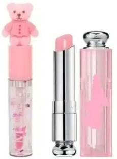 FITBYTE Teddy + Pink Lip Balm Set - Hydrating and Nourishing Lip Care