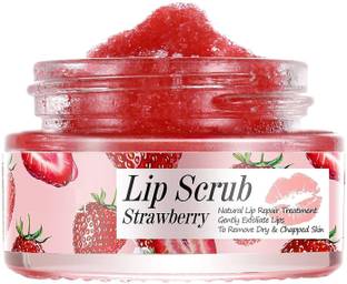 FLENGO Natural Lip Repair Strawberry Lip Scrub For Gently Exfoliate Lip