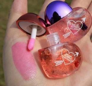 EMRIKA Heart Shape Pink Lip Gloss Lip Tint Nourishing, Repairing Cherry