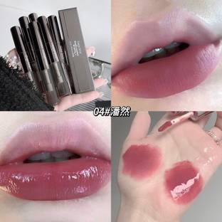 DAIMANPU GEGE BEAR Double Headed Lip Glaze, Mud Lipstick, Gloss+Lipstick Long-lasting
