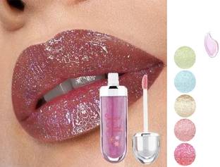 sheny soft glitter pink lip gloss Coloured Lip Gloss Hydrating High Shine Non-Sticky