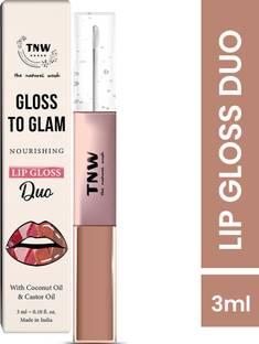TNW - The Natural Wash Gloss To Glam Nourishing Lip Gloss Duo | Brown | 1.5ml*1.5ml