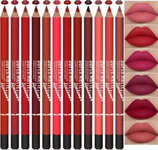 WECHARMERZ Waterproof Long Lasting Lipliner Matte Stick Lipfiller 12 Shades