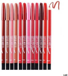 Morbee Professional Multicolored Matte Super Matte Lip Liner Pencil Set of 12 L10