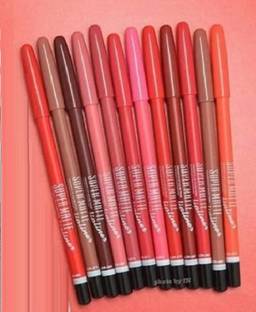 GFSU - GO FOR SOMETHING UNIQUE Super Matte Pencil Lipliner Waterproof Pack Of 12